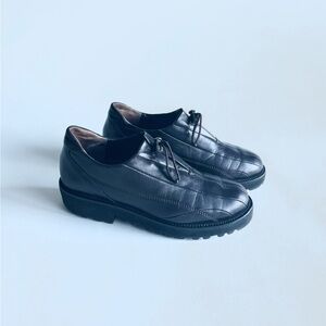 Paul Green Dark Brown Genuine Leather Rubber Outsole Loafers size UK 3, US 5